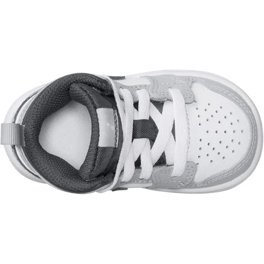 Nike Air Jordan 1 Mid‎ SE Basketball Shoes Sneakers Gray Black White Toddler